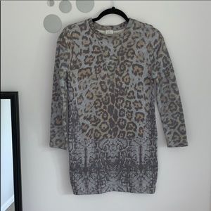Zara Leopard Sweater dress